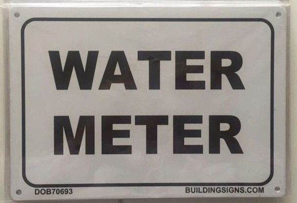 SIGNS WATER METER SIGN -