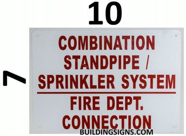 SIGNS Combination Standpipe Sprinkler System