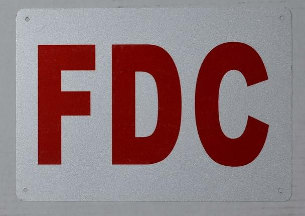 FDC Sign (White, Reflective !!, Aluminium, Size 7X10)