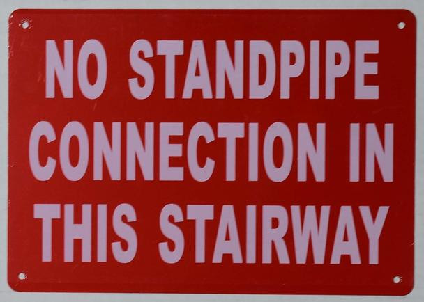 NO Standpipe Connection in This Stairway