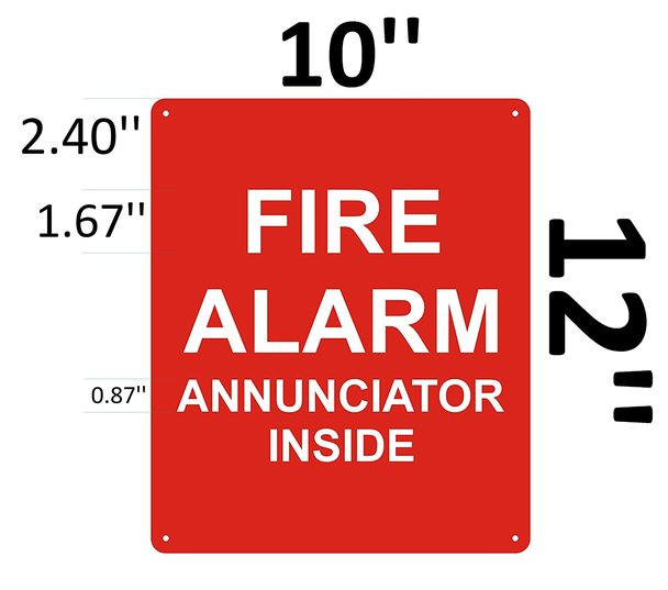 SIGNS FIRE Alarm Annunciator Inside