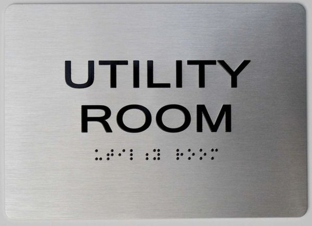 UTILITY ROOM ADA Sign -Tactile Signs