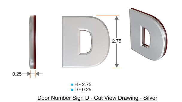 SIGNS Apartment Number 3D Sign/Mailbox