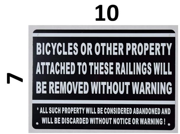 do not attached bicycle to fence