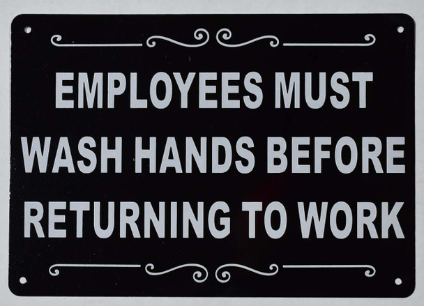 Employees Must WASH Hands Before Returning