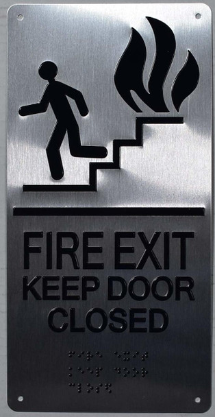 SIGNS FIRE EXIT Keep Door