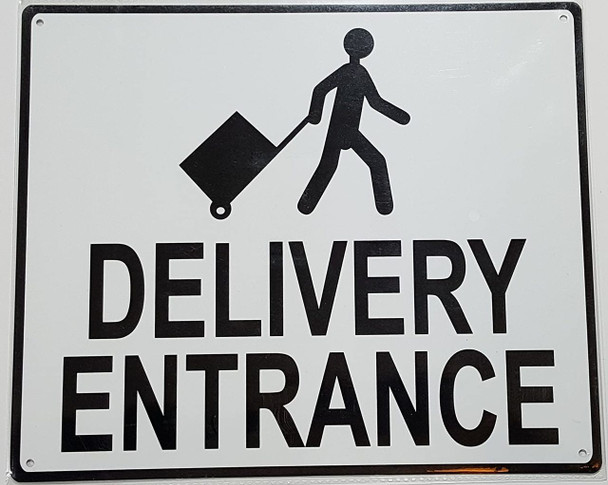 SIGNS DELIVERY ENTRANCE SIGN-WITH IMAGE