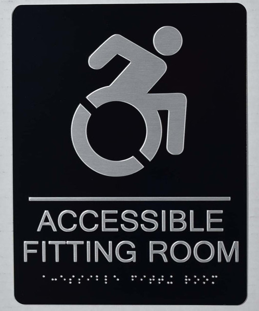 ACCESSIBLE Fitting Room Sign -Tactile Signs