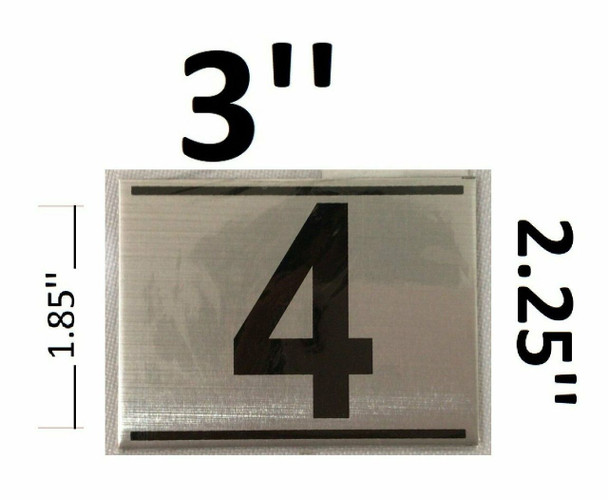 SIGNS APARTMENT NUMBER FOUR (4) SIGN -