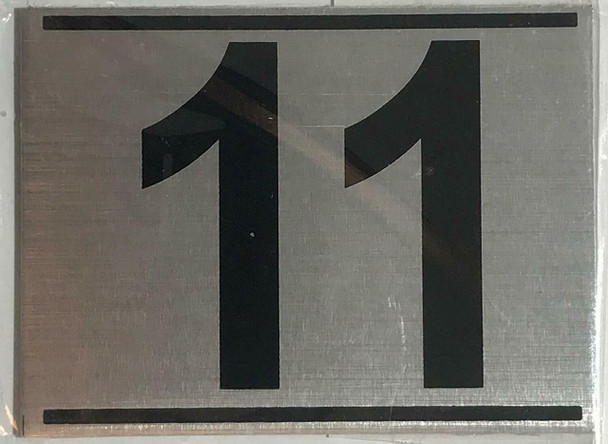 APARTMENT NUMBER ELEVEN (11) SIGN -
