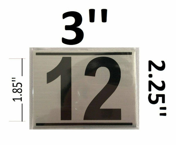 APARTMENT NUMBER TWELVE (12) SIGN
