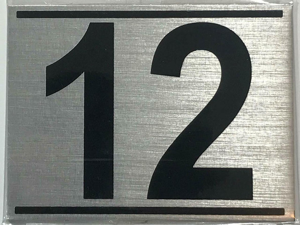 APARTMENT NUMBER TWELVE (12) SIGN -