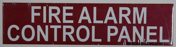 SIGNS FIRE Alarm Control Panel Sign (RED,Double