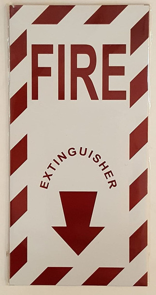 SIGNS Fire Extinguisher Sign - (Duble Sided