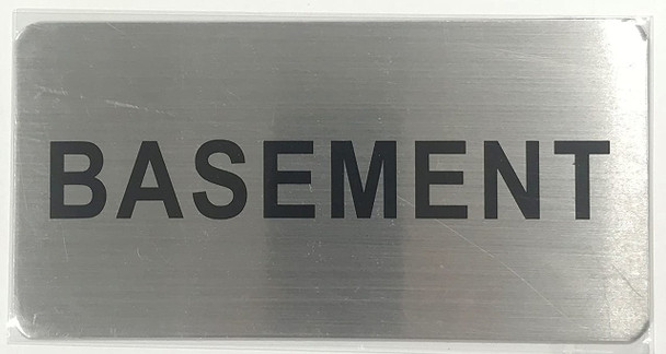 SIGNS Basement Floor Sign (Brush