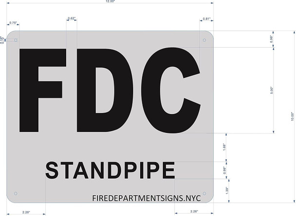 FDC STANDPIPE SIGN -