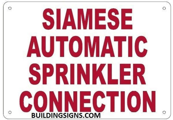 SIGNS Automatic Sprinkler Shut-Off Valve Located- Ft.