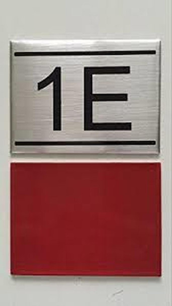SIGNS APARTMENT NUMBER SIGN -1E