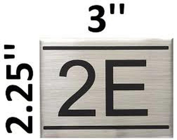 SIGNS APARTMENT NUMBER SIGN -2E