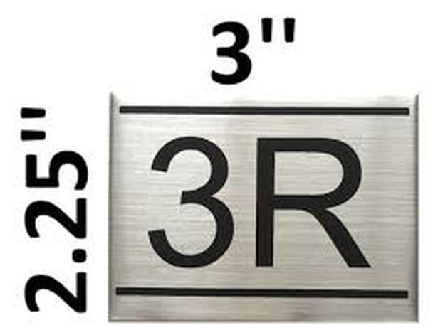 SIGNS APARTMENT NUMBER SIGN -3R