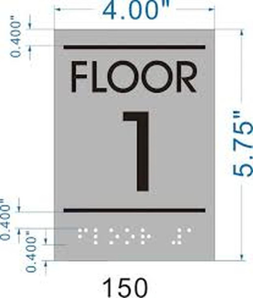 SIGNS Floor number one (1)