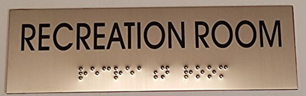 RECREATION ROOM - BRAILLE-STAINLESS STEEL