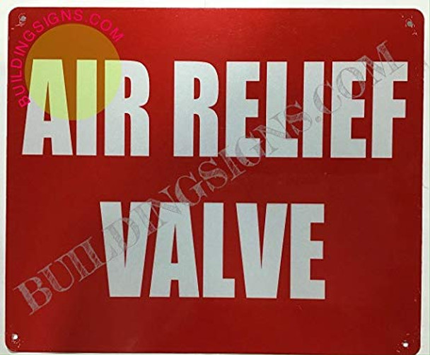 SIGNS AIR Relief Valve Sign