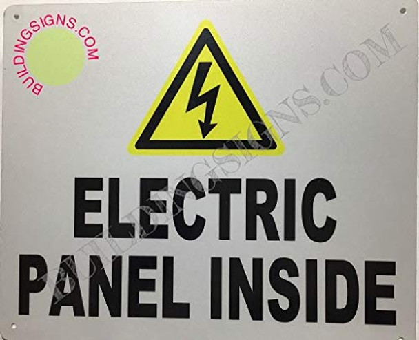 Electrical Panels Inside Sign (Reflective !!,