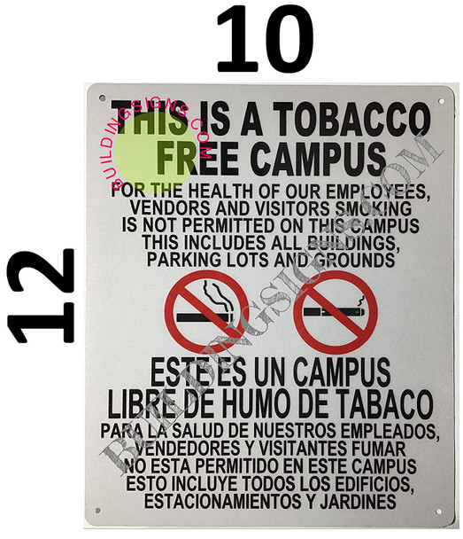 This is A Tobacco Free Campus Sign