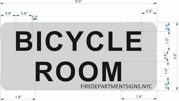 BICYCLE ROOM SIGN