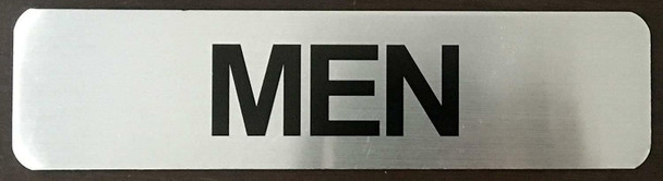 SIGNS RESTROOM MEN SIGN (BRUSHED