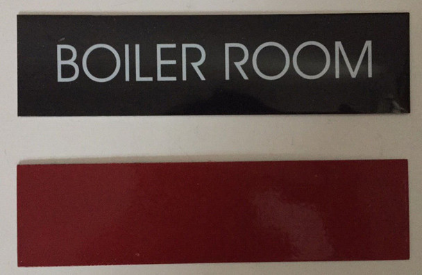 SIGNS Boiler Room Sign (Black