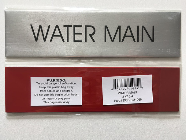 WATER MAIN SIGN -