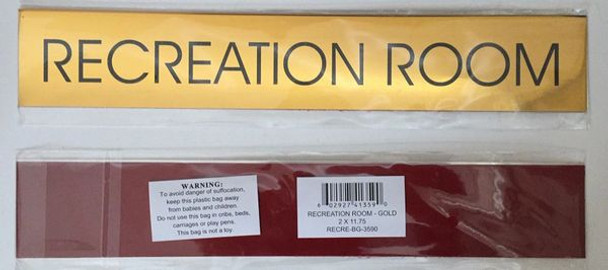 SIGNS RECREATION ROOM SIGN -