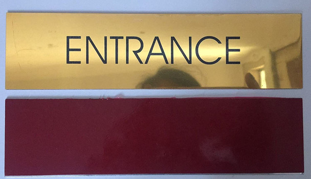 SIGNS ENTRANCE SIGN - Gold