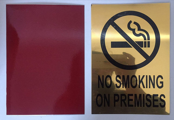 SIGNS NO SMOKING ON PREMISES