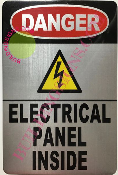 SIGNS Danger Electrical Panel Inside