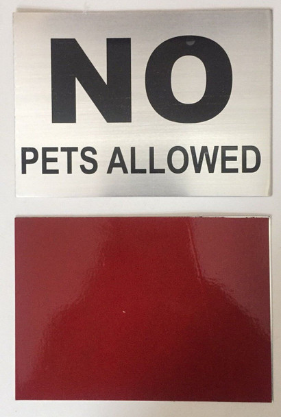 SIGNS NO PETS ALLOWED sign