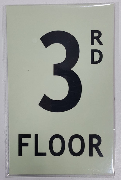 SIGNS Floor number 3 Sign HEAVY DUTY