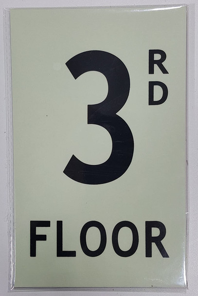 Floor number 3 Sign HEAVY DUTY