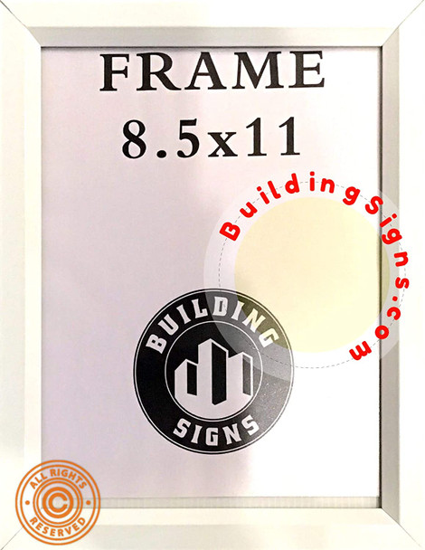 Inspection Frame 8.5x11 White