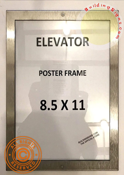 SIGNS Elevator Poster Frame 8.5x11 (Lockable !!!,