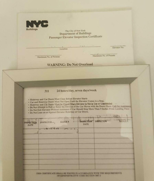 INSPECTION NOTICE FRAMES