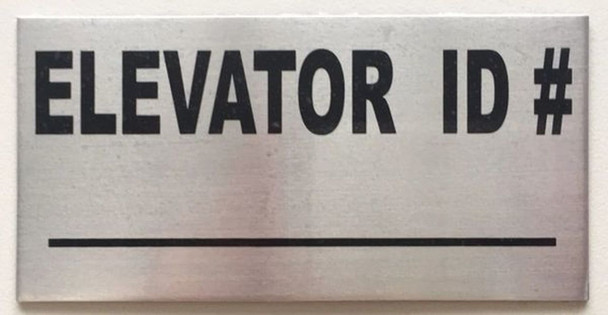 SIGNS ELEVATOR ID SIGN -BRUSHED