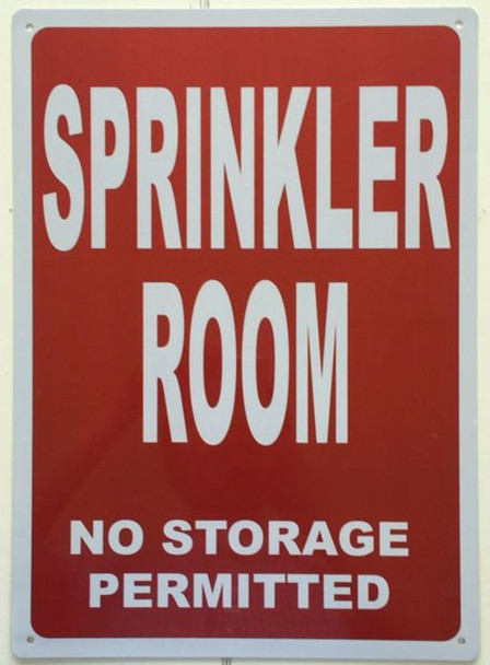 SIGNS SPRINKLER ROOM NO STORAGE