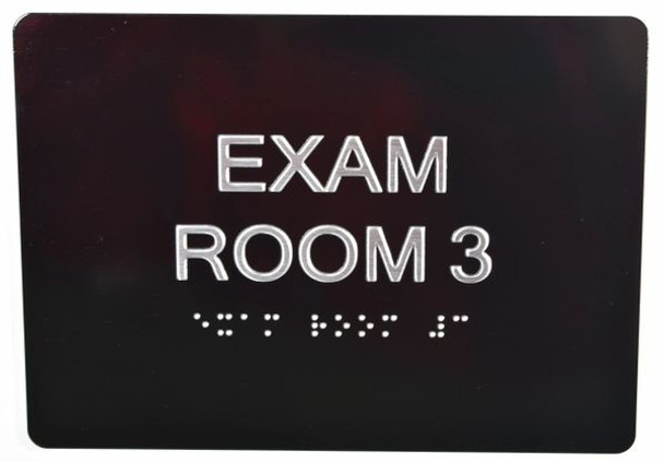 SIGNS EXAM Room 3 Sign with Tactile