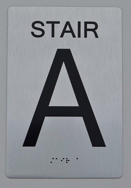 SIGNS STAIR A ADA Sign -Tactile Signs