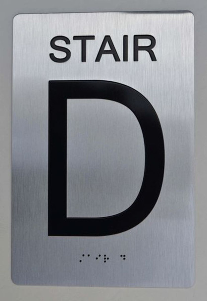 STAIR D ADA Sign -Tactile Signs