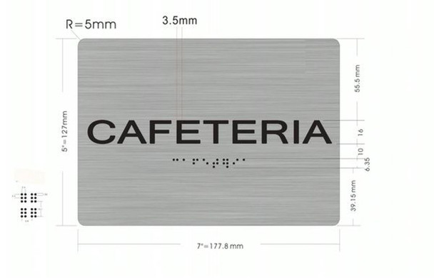 Cafeteria ADA Sign