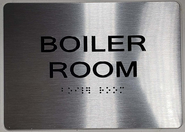 Boiler Room ADA-Sign -Tactile Signs Tactile